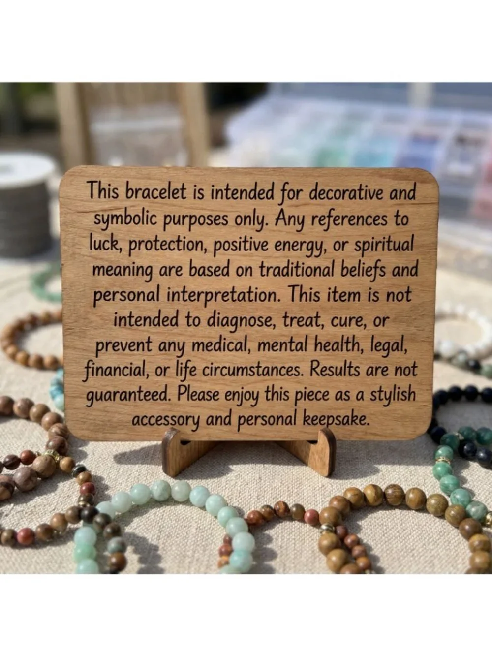 Unisex Tribal Bracelet Stack, Wood Bead Stretch Bracelets, Boho Layered Jewelry
